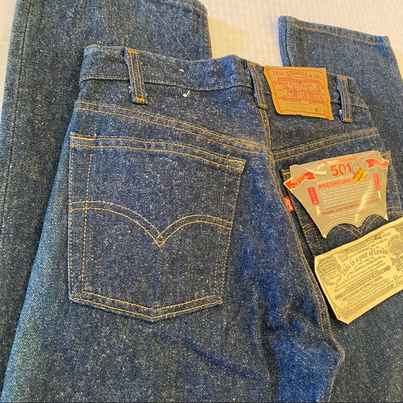 Vintage Levi’s 501 jeans, 1984, never worn or washed, with tags snd flasher tag - Picture 7 of 14